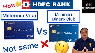 HDFC Millennia Credit Card on Diners Club and Visa Network - No More Same | HDFC Millennia Diners