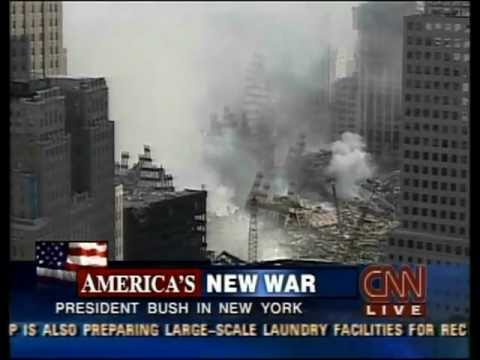 CNN 9/11 LIVE TV Coverage (9/14/01) 4:15 P.M - 4:30 P.M