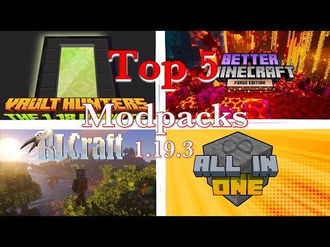 BigT - Top 5 Minecraft Modpacks 1.19.3!!