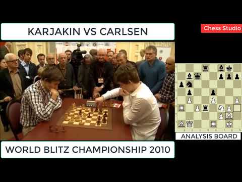 KARJAKIN vs CARLSEN || WORLD BLITZ CHESS CHAMPIONSHIP 2010