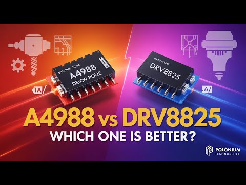 A4988 vs DRV8825 | Stepper Motor Driver Comparison for Arduino, CNC, and 3D Printers