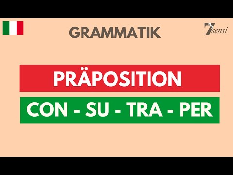 Learn Italian | Review #6 | Prepositions con - su - tra - per