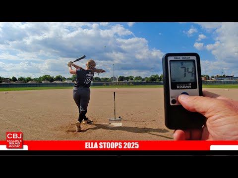 Ella Stoops 2025 Corner/Outfielder Softball Skills Video
