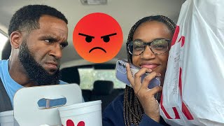 When your youngest daughter wanna order everything off the Chick Fil A menu