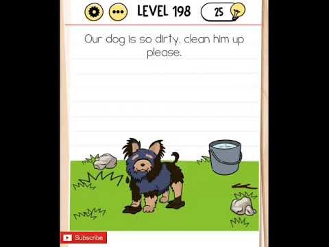 Our dog is so dirty, clean him up please | Brain Test | Level 198