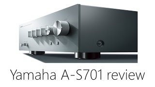 Video thumbnail for Yamaha A-S701 Review - Stereo Integrated Amplifier (features, specs, design) by HandyAndy Tech Tips