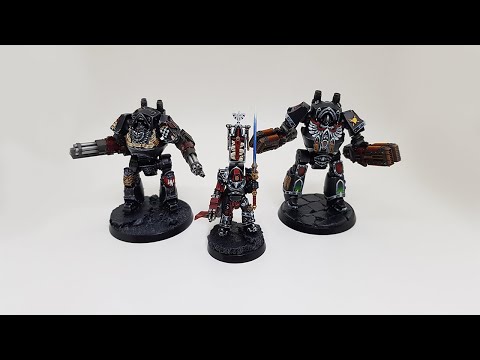 Dark Angels Belial and Relic Contemptor Dreadnought 3D Printed!
