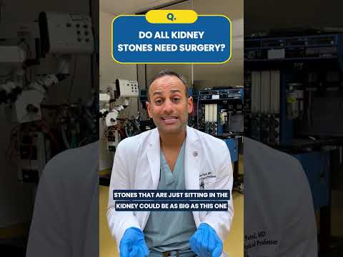 Do all kidney stones need surgery?