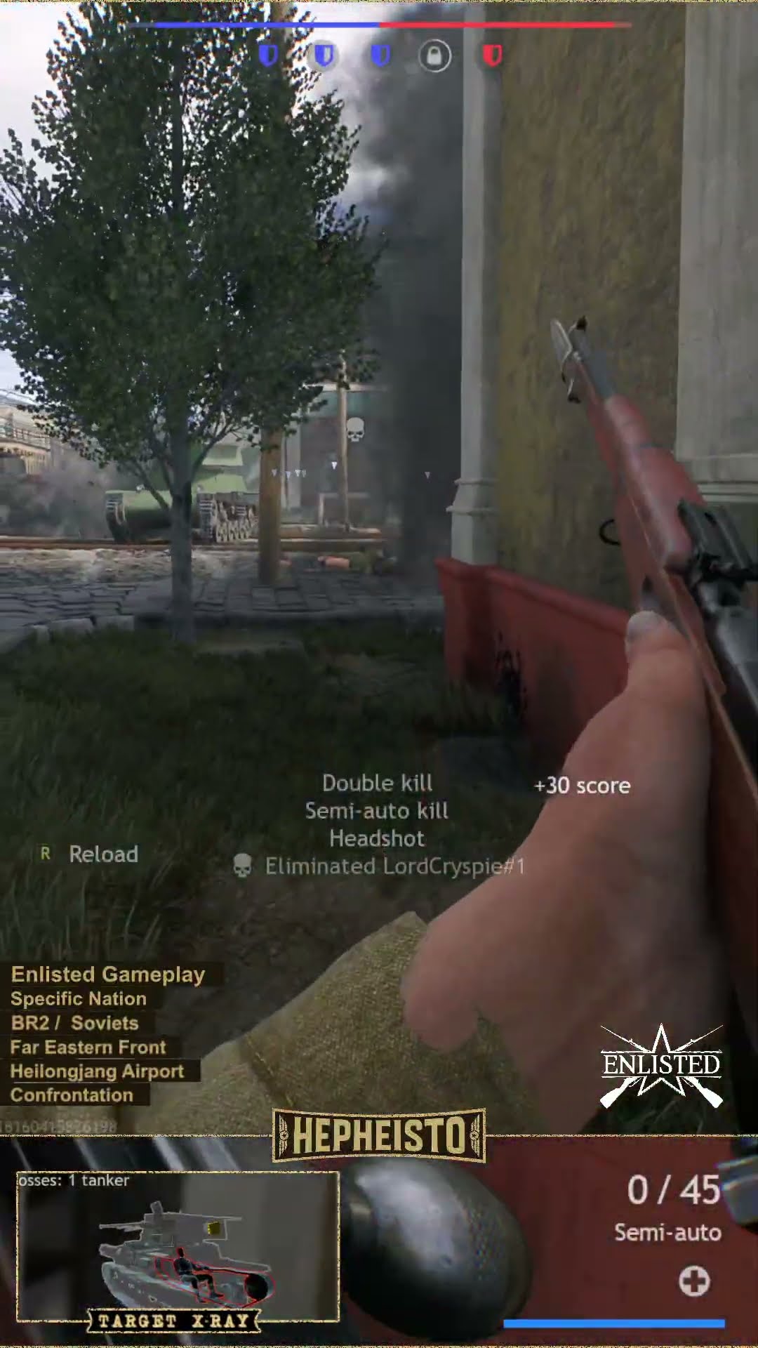 Engineer eliminates Tank Ta-Se with TNT Charge