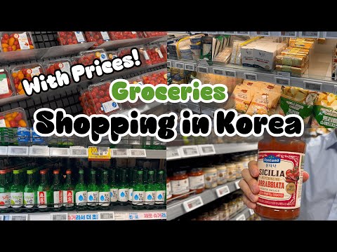 Compras na Coreia 🇰🇷 Compras de supermercado | EMART com homem coreano | Preços em dólares, euros!