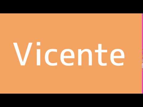 How to say Vincent in Spanish