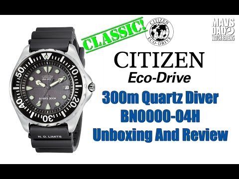 Monocoque Case Legend! | Citizen Eco-Drive 300m Quartz Diver BN0000-04H Unbox & Review