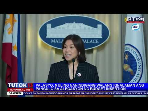 Palasyo, muling nanindigang walang kinalaman si PBBM sa alegasyon ng budget insertion | Tutok 13