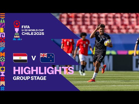 Egypt vs New Zealand Highlights | FIFA U-20 World Cup Chile 2025