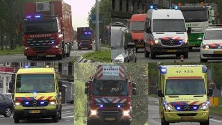 Mei 2016 - Veel Brandweer, Politie en (MICU-)Ambulances met spoed in Rotterdam-Rijnmond #422