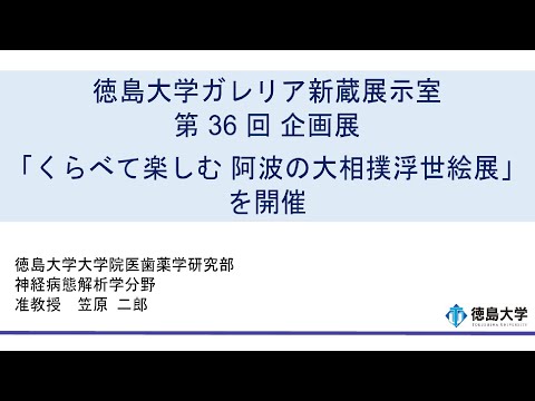 【徳島大学定例記者会見(令和7年5月27日)】徳島大学ガレリア新蔵展示室 第36 回企画展「くらべて楽しむ 阿波の大相撲浮世絵展」を開催
