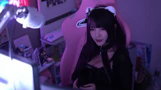 猫耳ゆのしーに同化する猫 #twitch #tiktok #live #yunocy #コスプレ #ワンピース   #shorts #ルツ #猫耳