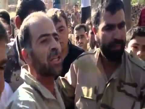 المقدم خالد الحمود وجمال معروف يتشاركون مع الأهالي فرحة اغتنام عربتين بي ام بي و دبابة من قوات النظام