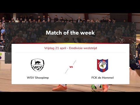 Livestream zaalvoetbal WSV Shoepimp - FCK De Hommel 21 april 2017