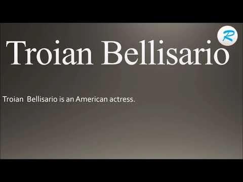 How to pronounce Troian Bellisario