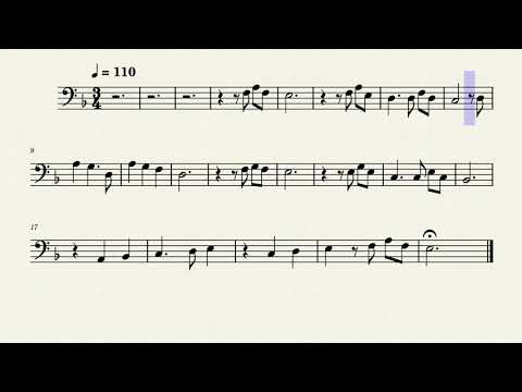 Trombone Play Along - Married Life (from Up)