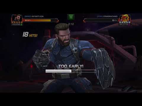 Captain America Infinity War vs Dormammu Debuff Immune Miniboss - Marvel Contest of Champions