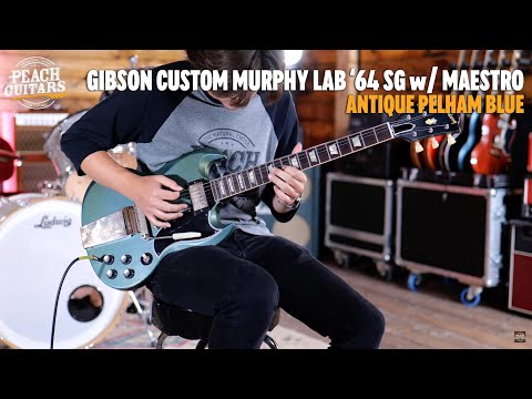 No Talking...Just Tones | Gibson Custom Murphy Lab '64 SG Standard w/Maestro Antique Pelham Blue