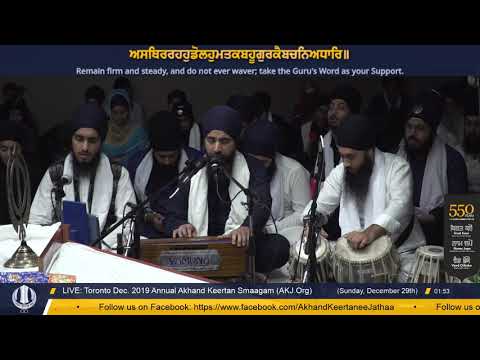 068 Toronto Dec. 2019 Raensabaayee Keertan - Bhai Parminder Singh Jee Delhi