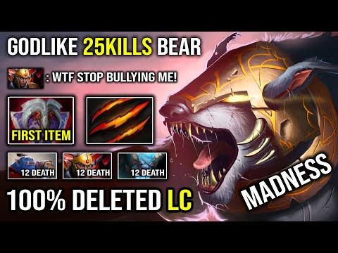 100% Deleted LC From Offlane with Insanely Aggressive Tanky Ursa 1st ITEM Vanguard 25Kills DotA 2