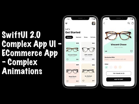 SwiftUI 2.0 Complex App UI - E-Commerce App - Complex Animations - SwiftUI Tutorials