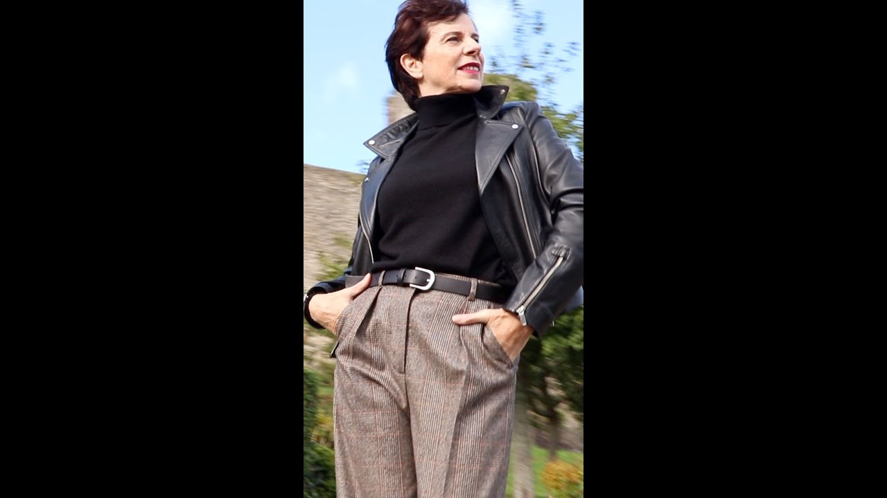 ROCK A MOTO JACKET OUTFIT FOR WOMEN OVER 50 #SHORTS