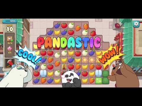 We Bare Bears Match3 Repairs Level 1242 - No Boosters