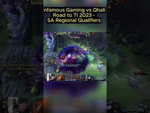 Infamous Gaming vs Qhali #youtubeshorts  #shorts #dota2