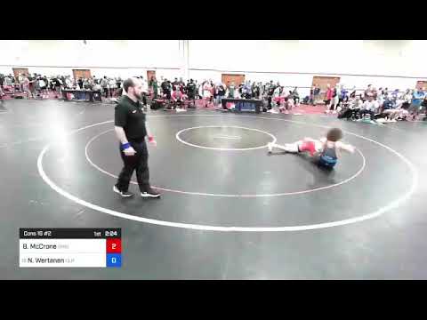 57 Kg Cons 16 #2 - Brendan McCrone, Ohio Vs Nolan Wertanen, Cliff Keen Wrestling Club Eab0