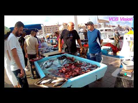 Marselha, até a manhã do mercado Noailles, à Canebière e ao Vieux-port