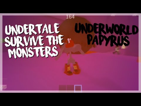 Roblox Undertale Survive The Monsters Underworld Papyrus Apphackzone Com - undertale map rp roblox