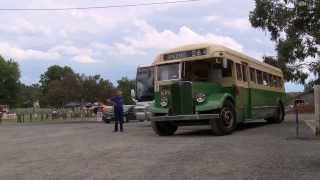 preview picture of video 'Old Bus at Healesville Victoria Australia Train Station - CharlieDeanArchives / Archival Footage'