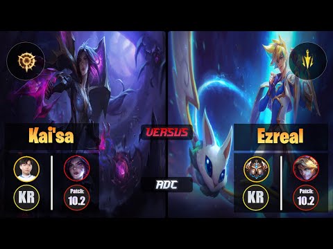 Nuclear KAI'SA (ADC) [Press the Attack] VS EZREAL - Challenger KR Patch 10.2