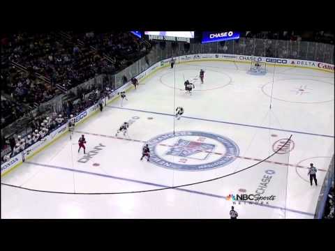 Milan Lucic goal 23 Jan 2013 Boston Bruins vs NY Rangers NHL Hockey