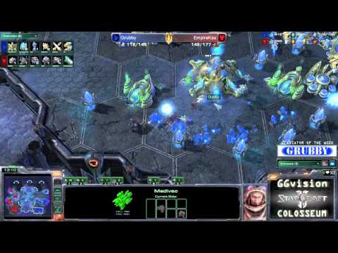 SC2 Gladiator Grubby - vs Kas @ Shakuras Plateau