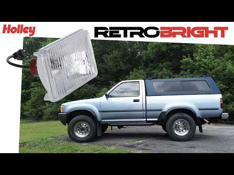 Holley Retrobright LED Headlights Install and Review... Pimp my Dad's DREAM Truck Pt 10