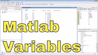 Matlab Online Tutorial - 09 - Defining and Using Variables