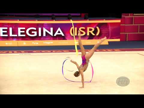TELEGINA Yuliana (ISR) - 2019 Rhythmic Worlds, Baku (AZE) - Qualifications Ribbon
