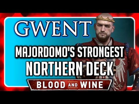 Witcher 3 🌟 BLOOD AND WINE GWENT ► Beat the Strongest Northern Realms Deck (Majordomo)