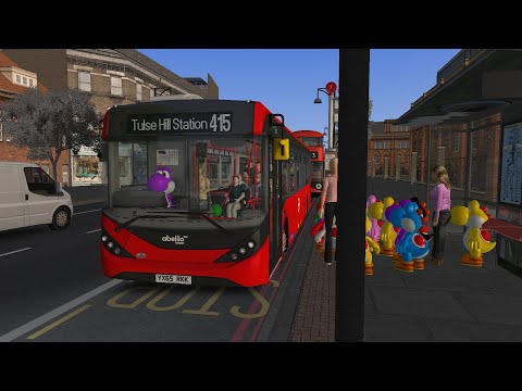 OMSI 2 | London Add-On | Route 415 | Purple Yoshi | Alexander-Dennis Enviro 200 MMC | Abellio London