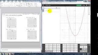 Glencoe Algebra 1 - Solving Quadratics By Factoring and Graphing