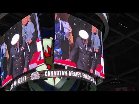 Jets vs. Blue Jackets 12/8/24 Canadian Armed Forces Appreciation Night