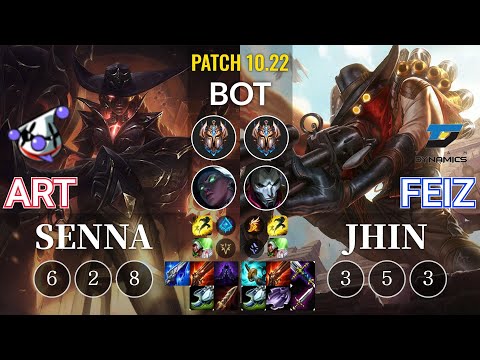RJ Art Senna vs DYN Feiz Jhin Bot - KR Patch 10.22