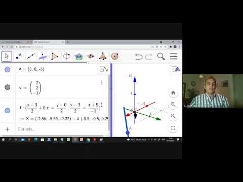 Geometria Analítica: Equação Simétricas da Reta ( Geogebra)