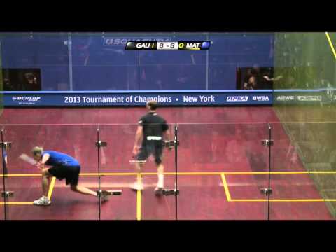 Squash : J.P. Morgan Tournament of Champions 2013 Semi Final Roundup Part2 Gaultier v Matthew